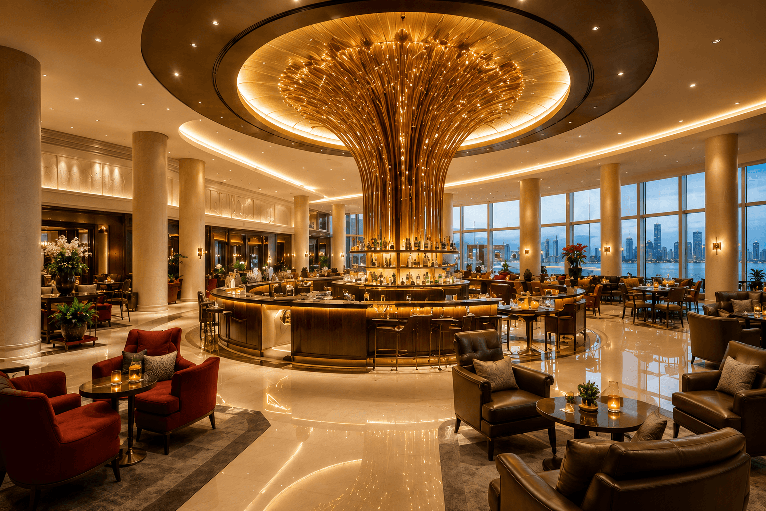 Emirates First Class Lounge at Dubai International